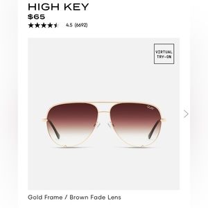 Quay Australia High Key Mini gold